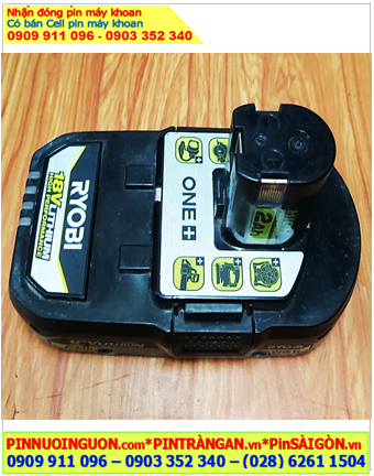 Ryobi 18v, Pin máy khoan tay Ryobi 18v-2AH Lithium Li-ion /Nhận thay pin Máy khoan Ryobi